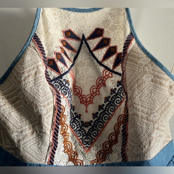 Flying Tomato Embroidered Mini Dress - Picture 4 of 5